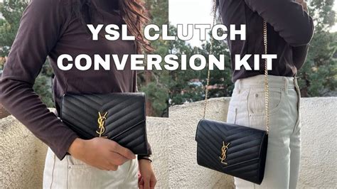 ysl clutch into crossbody|ysl clutch bag saweetie.